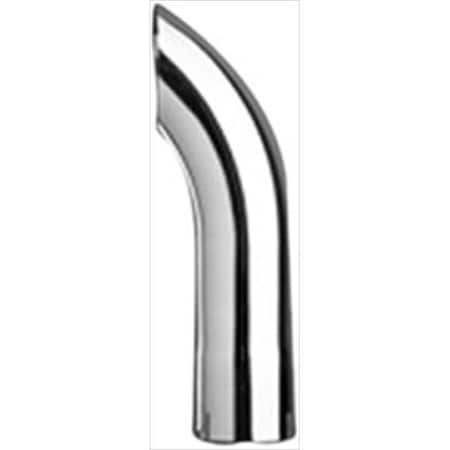 Ap Products AP PRODUCTS CTD1250 Chrome Plated 1.25 In. Double Turn Down Exhaust Tip A1W-CTD1250